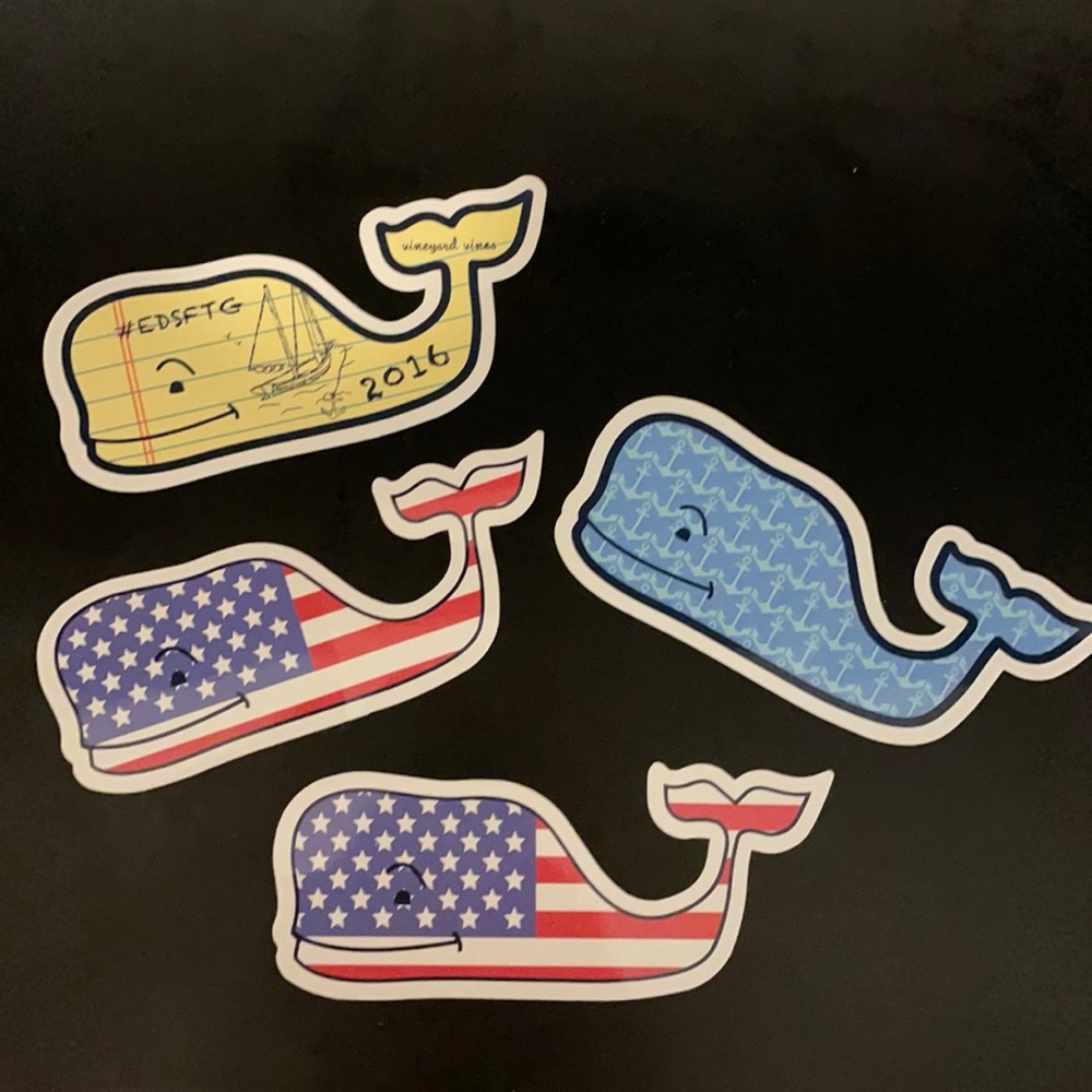 Vineyard Vines Whale Stickers